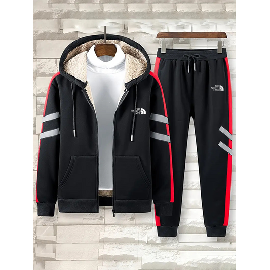 Casual full zip tracksuit suit