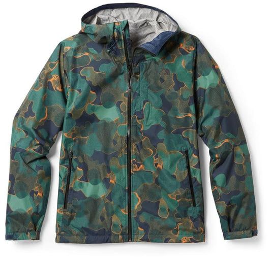 Navy Camo Textured Print Jacket