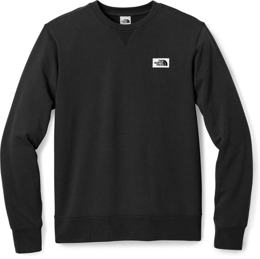 patchwork crew neck sweatshirt Black