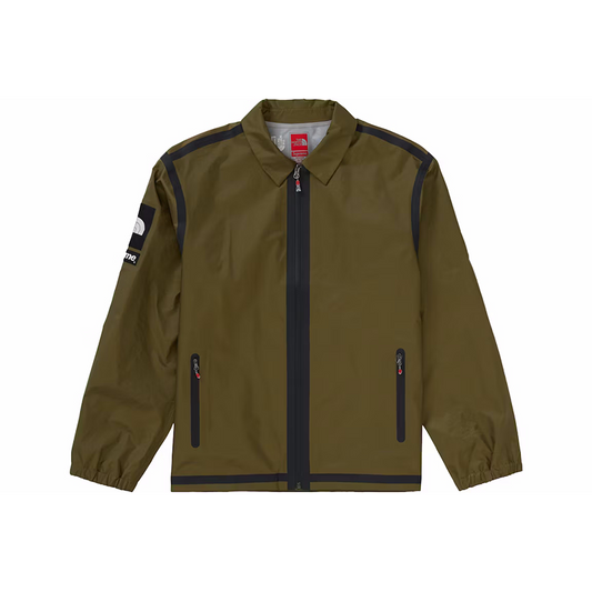 Exterior seamed coach jacket