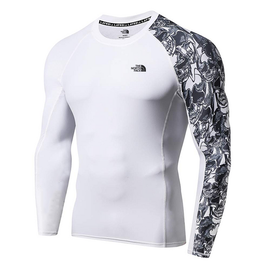 Men's Long Sleeve UPF 50+ Baselayer Skins High Performance Compression Sun Protection